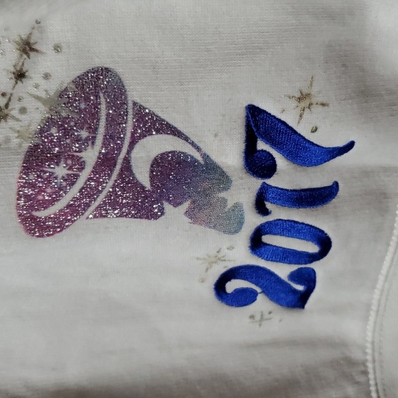 Disneyland Resort 2017 Sz Large Zip Up Hoodie White Stretch Cotton Mickey Mouse - Picture 4 of 16